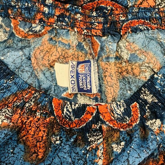 Vintage Chicago Bears All Over Print Apex One Parachute Pants Adult Size S Small - Picture 6 of 7